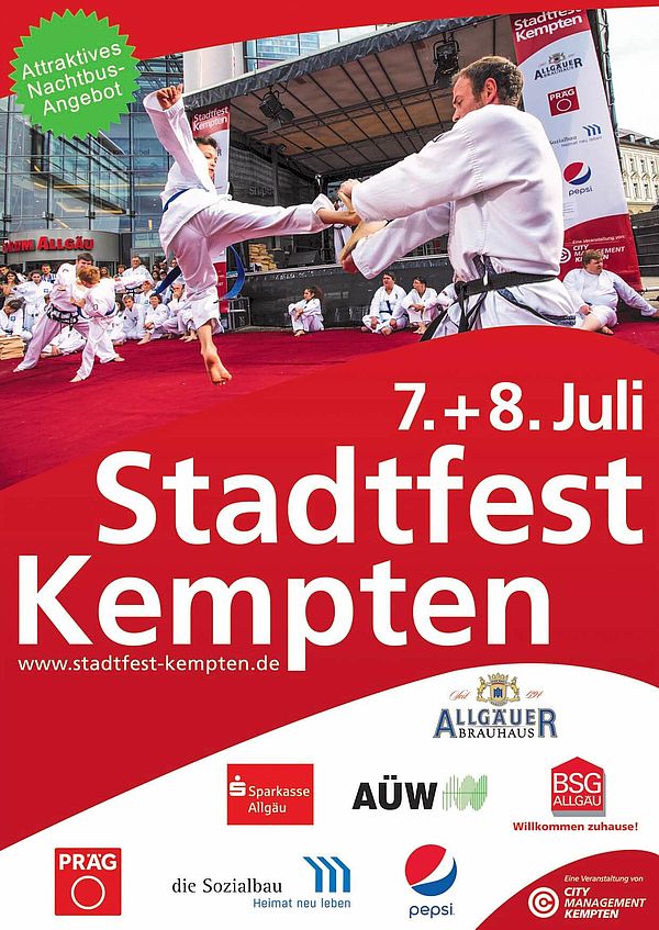 Plakat Stadtfest Kempten Seitkickbruchtest